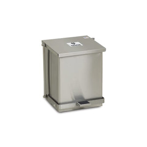 Step-On Can Stainless Steel, 16qt/4gal • 13"H x 11.33"W x 12.625"D Step-On Can Stainless Steel, 16qt/4gal • 13"H x 11.33"W x 12.625"D