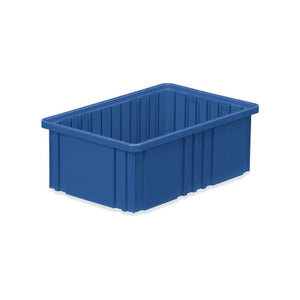 Dividable Storage Box, 16.5"L x 10.875"W x 6"H • Blue Dividable Storage Box, 16.5"L x 10.875"W x 6"H • Blue