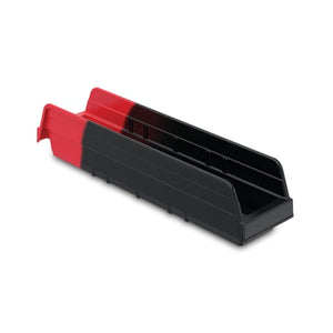 Indicator Bin, Indicator Bin 17-7/8 x 4-1/8 x 4 • Black/Red Indicator Bin, Indicator Bin 17-7/8 x 4-1/8 x 4 • Black/Red