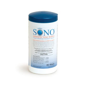 SONO Ultrasound Wipes, Canister • 7"x 8" • 80 Wipes SONO Ultrasound Wipes, Canister • 7"x 8" • 80 Wipes