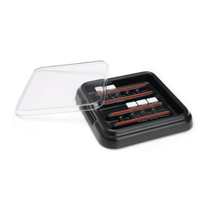 Slide Stain Trays, Clear Lid • 9"L x 9"W x 1.75"H Slide Stain Trays, Clear Lid • 9"L x 9"W x 1.75"H
