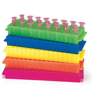 Microtube Racks in Assorted Colors • 8.85"L x 2.62"W x 1.1"H Microtube Racks in Assorted Colors • 8.85"L x 2.62"W x 1.1"H