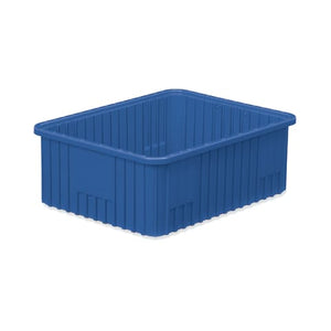 Dividable Storage Box, 22.5"L x 17.5"W x 8"H • Blue Dividable Storage Box, 22.5"L x 17.5"W x 8"H • Blue