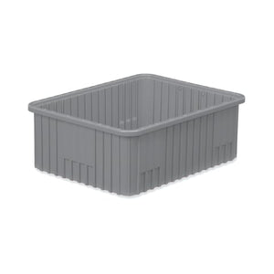 Dividable Storage Box, 22.5"L x 17.5"W x 8"H • Gray Dividable Storage Box, 22.5"L x 17.5"W x 8"H • Gray