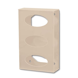 Antimicrobial Side-Loading Glove Dispenser, Triple • 10.125"W x 4.125"D x 16"H • Beige Antimicrobial Side-Loading Glove Dispenser, Triple • 10.125"W x 4.125"D x 16"H • Beige