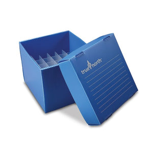 Corrugated Polypropylene Freezer Box , For 15mL Tubes • 36 place • Blue Corrugated Polypropylene Freezer Box , For 15mL Tubes • 36 place • Blue