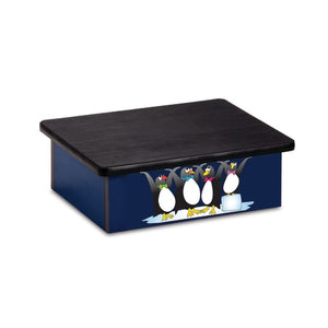 Pediatric Step Stool 16"W x 20"L x 7"H, Penguin Theme Pediatric Step Stool 16"W x 20"L x 7"H, Penguin Theme