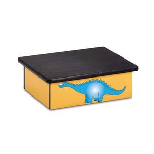 Pediatric Step Stool 16"W x 20"L x 7"H, Dino Theme Pediatric Step Stool 16"W x 20"L x 7"H, Dino Theme