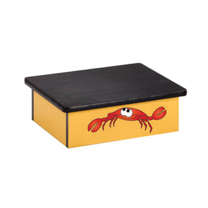 Pediatric Step Stool 16"W x 20"L x 7"H, Ocean Crab Theme Pediatric Step Stool 16"W x 20"L x 7"H, Ocean Crab Theme
