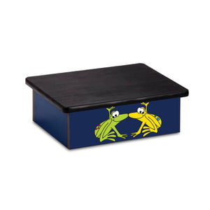 Pediatric Step Stool, Rainforest Tree Frog Theme, Blue Pediatric Step Stool, Rainforest Tree Frog Theme, Blue