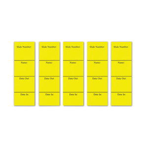 In/Out Cards, For Microscope Slide Box • Yellow In/Out Cards, For Microscope Slide Box • Yellow