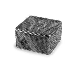 Fine Mesh Basket with Twist-Off Lid, 3.5"W x 3.5"L x 2"H Fine Mesh Basket with Twist-Off Lid, 3.5"W x 3.5"L x 2"H