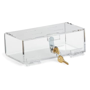 Keyed Lock Boxes • Single-Lock (Keyed Differently), Small • 8.325"W x 4.5"D x 2.875"H Keyed Lock Boxes • Single-Lock (Keyed Differently), Small • 8.325"W x 4.5"D x 2.875"H
