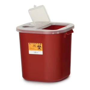 Economical Mobile Sharps Containers, 8gal • 13.75"W x 13.75"L x 14"H Economical Mobile Sharps Containers, 8gal • 13.75"W x 13.75"L x 14"H