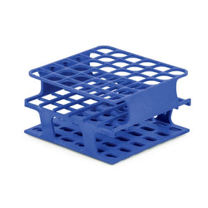 Half-Size Freezer Rack, For 13mm Tubes • Holds 36 • 4.1"L x 4.1"W x 2.3"H • Blue Half-Size Freezer Rack, For 13mm Tubes • Holds 36 • 4.1"L x 4.1"W x 2.3"H • Blue