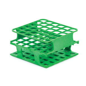 Half-Size Freezer Rack, For 13mm Tubes • Holds 36 • 4.1"L x 4.1"W x 2.3"H • Green Half-Size Freezer Rack, For 13mm Tubes • Holds 36 • 4.1"L x 4.1"W x 2.3"H • Green