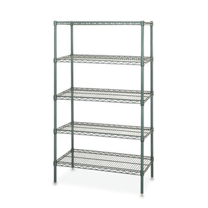 5-Shelf Epoxy Wire Rack 54"H, 36"W x 12"D 5-Shelf Epoxy Wire Rack 54"H, 36"W x 12"D