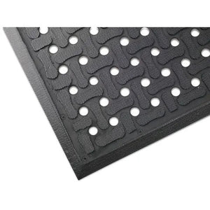 Scrub Station Safety Mat, 2'W x 3'L x 3/8" Thick • Black Scrub Station Safety Mat, 2'W x 3'L x 3/8" Thick • Black