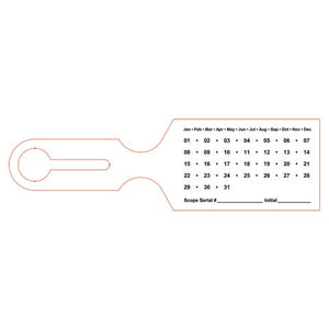 Scope Tag 2.5"W x 8.5"L, Date • White Scope Tag 2.5"W x 8.5"L, Date • White