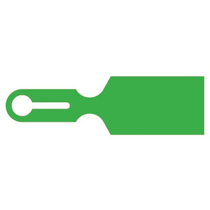 Tray Tag 2.5"W x 8.5"L, Blank • Green Tray Tag 2.5"W x 8.5"L, Blank • Green