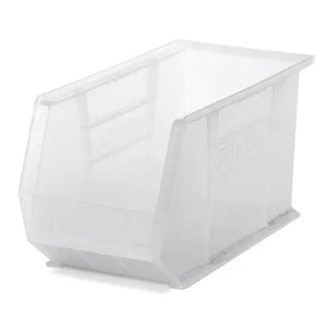 Organizer Bin, 8.25"W x 18"D x 9"H • Semi Clear Organizer Bin, 8.25"W x 18"D x 9"H • Semi Clear