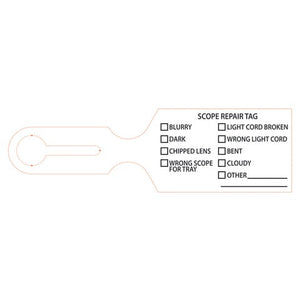 Scope Tag 2.5"W x 8.5"L, "SCOPE REPAIR" White Scope Tag 2.5"W x 8.5"L, "SCOPE REPAIR" White