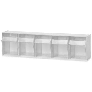 Multi-Bin Unit, 5-Bin Unit • Bin Size: 4"W x 3.75"D x 6"H Multi-Bin Unit, 5-Bin Unit • Bin Size: 4"W x 3.75"D x 6"H