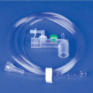 Transport Elbow • 8' O2 Tubing, Threaded Nut Transport Elbow • 8' O2 Tubing, Threaded Nut