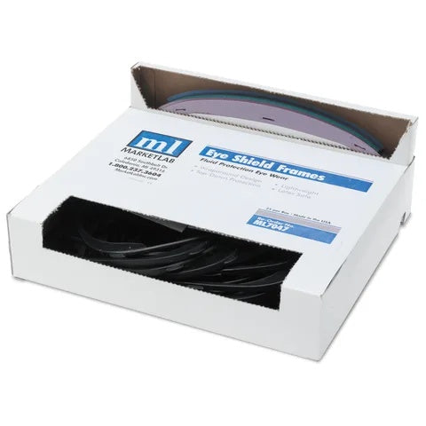 Marketlab Eye Shields, Kit Includes: 25 Frames, 100 Lenses, 1 Dispenser Box