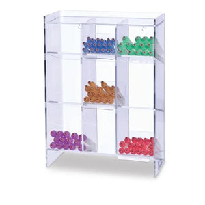 Marketlab Acrylic Tube Rack • 12"W x 5.5"D x 16"H Marketlab Acrylic Tube Rack • 12"W x 5.5"D x 16"H