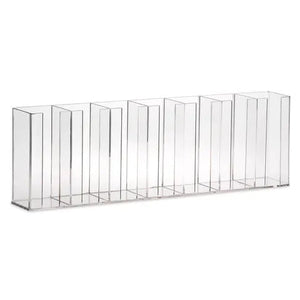 Multi-Place Media Dish Holder, 7-Place • 28"W x 4"D x 9"H Multi-Place Media Dish Holder, 7-Place • 28"W x 4"D x 9"H