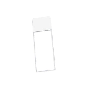 Color Premium Slides • 25mm x 75mm, Safety Corners • White Color Premium Slides • 25mm x 75mm, Safety Corners • White