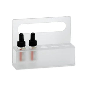 Reagent Vial Rack • 6"W x 1.75"D x 4.75"H Reagent Vial Rack • 6"W x 1.75"D x 4.75"H