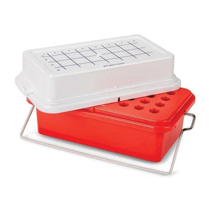 Mini Cooler • 0°C • Red, Fits Thirty Two 1.5mL Tubes • Gel Cover Mini Cooler • 0°C • Red, Fits Thirty Two 1.5mL Tubes • Gel Cover