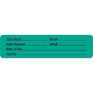 Reagent Labels, Date Received Label • Green Reagent Labels, Date Received Label • Green