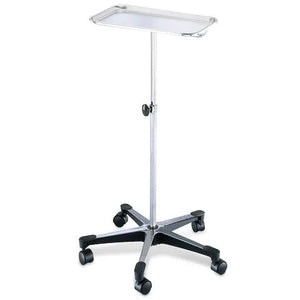 Hand-Adjustable Chrome Stand, Single-Post Instrument Stand • 29.5"-49" height range Hand-Adjustable Chrome Stand, Single-Post Instrument Stand • 29.5"-49" height range