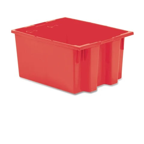 Nesting and Stacking Totes 15.5"W x 19.5"L x 10"H • Red