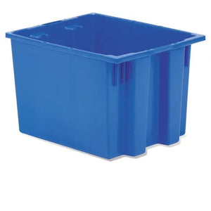 Nesting and Stacking Totes 15.5"W x 19.5"L x 13"H • Blue Nesting and Stacking Totes 15.5"W x 19.5"L x 13"H • Blue