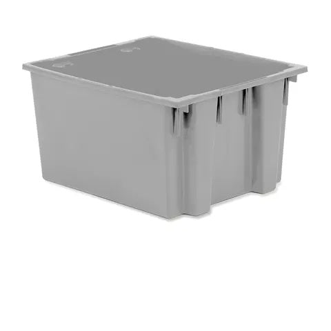 Nesting and Stacking Totes 19.5"W x 23.5"L x 13"H • Gray