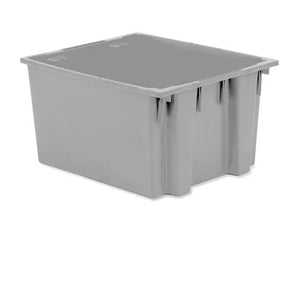 Nesting and Stacking Totes 19.5"W x 23.5"L x 13"H • Gray Nesting and Stacking Totes 19.5"W x 23.5"L x 13"H • Gray