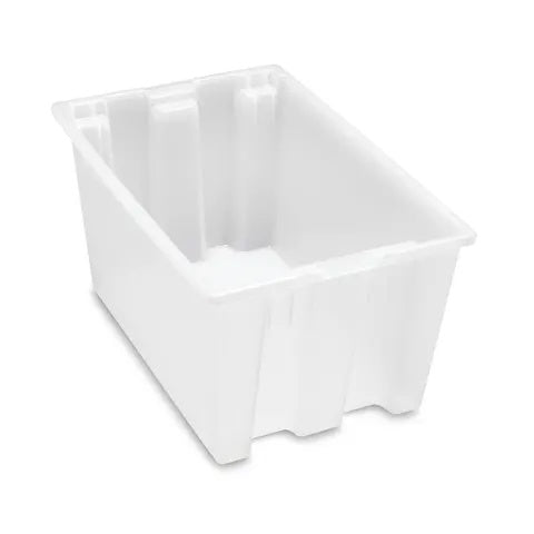 Nesting and Stacking Totes 19.5"W x 23.5"L x 13"H • Semi Clear