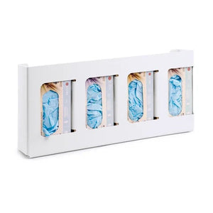 Seamless Antimicrobial Glove Box Dispenser, Quad • 10.125"W x 4"D x 21.625"H Seamless Antimicrobial Glove Box Dispenser, Quad • 10.125"W x 4"D x 21.625"H