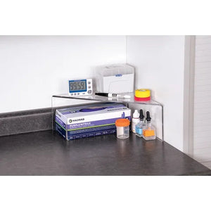 Marketlab Benchtop Corner Storage Shelf • 12"W x 12"L x 5.25"H Marketlab Benchtop Corner Storage Shelf • 12"W x 12"L x 5.25"H