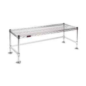 Cleanroom Gowning Bench Wire Chrome, 36"W x 14"D x 18"H Cleanroom Gowning Bench Wire Chrome, 36"W x 14"D x 18"H