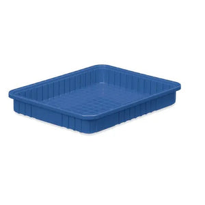 Dividable Storage Box, 22.5"L x 17.5"W x 3"H • Blue Dividable Storage Box, 22.5"L x 17.5"W x 3"H • Blue