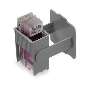 Vertical Slide Staining Rack • Gray • 2.5"L x 2.5"W x 4"H Vertical Slide Staining Rack • Gray • 2.5"L x 2.5"W x 4"H