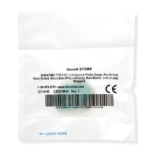 Pre-gelled Ultrasound Probe Covers, Semi-Rolled • 1"Dia x 9"L Pre-gelled Ultrasound Probe Covers, Semi-Rolled • 1"Dia x 9"L