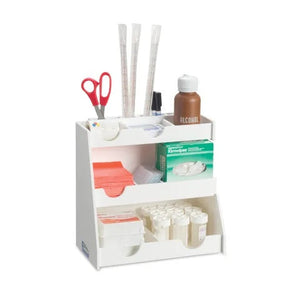 Marketlab Fixed Benchtop Organizer with Cutouts • 12"W x 6.7"D x 12"H Marketlab Fixed Benchtop Organizer with Cutouts • 12"W x 6.7"D x 12"H