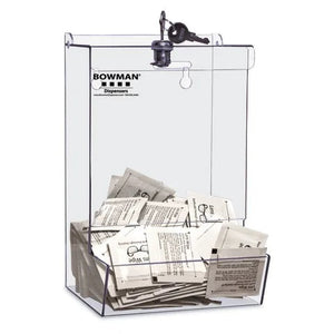 BOWMAN® Bulk Dispenser • Locking with Catch Tray BOWMAN® Bulk Dispenser • Locking with Catch Tray