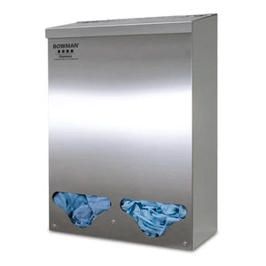Top & Front Dispensing Bulk Dispenser, Double • Tall • Stainless • 12.18"W x 5.75"D x 17.91"H Top & Front Dispensing Bulk Dispenser, Double • Tall • Stainless • 12.18"W x 5.75"D x 17.91"H